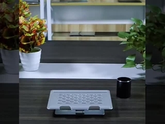 Держатель ноутбука вращения 360 градусов портативный серебряный для экранов до 17 дюймов