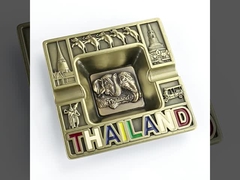 Стильный портативный ключик 118 мм Металлическая пепельница из переработанных материалов