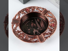 Персонализированная цилиндрическая металлическая карманная пепельница с облицовочной отделкой