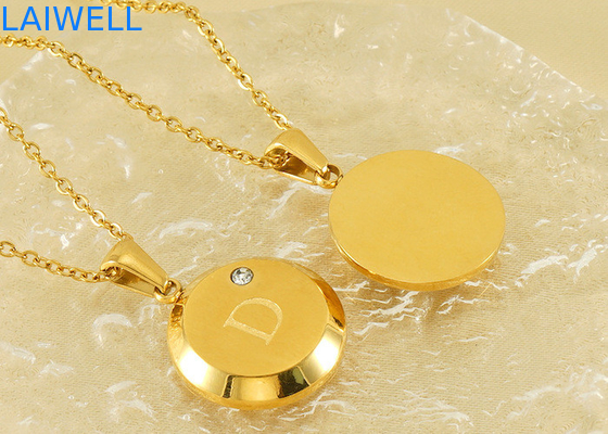 Современный роскошный дизайн ювелирные изделия 18*18MM 18K позолоченные нержавеющие буквы подвески с цирконом