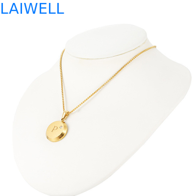 Современный роскошный дизайн ювелирные изделия 18*18MM 18K позолоченные нержавеющие буквы подвески с цирконом