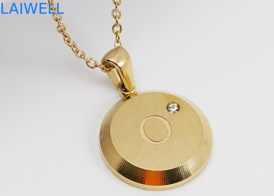 Современный роскошный дизайн ювелирные изделия 18*18MM 18K позолоченные нержавеющие буквы подвески с цирконом