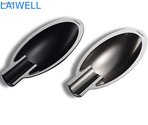 Черный гальванизированный процесс литья под давлением из цинкового сплава 165*35 мм Многоразовая винтажная личная портативная металлическая карманная пепельница