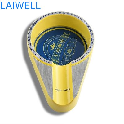 Индивидуальная классическая металлическая пепельница серого цвета для любителей сигар и сигарет с лазерной гравировкой логотипа