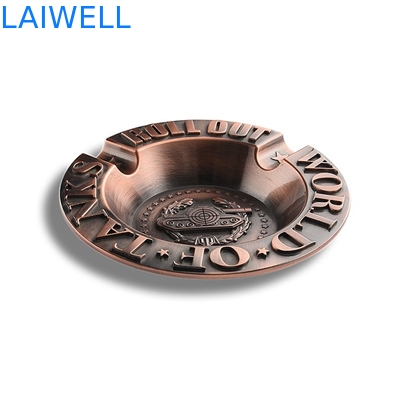Лазер Ashtray эмали сплава цинка винтажный портативный гравируя Ashtray портмона логотипа