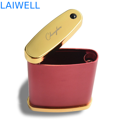 Розовый антиржавейный Ashtray металла Ashtray нержавеющей стали 90*135mm с крышкой