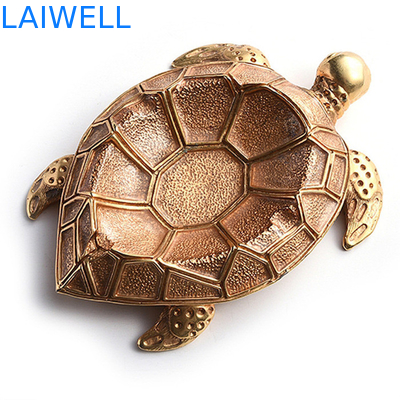 Творческий Ashtray сплава цинка золота Ashtray черепахи металла заливки формы 100*140mm