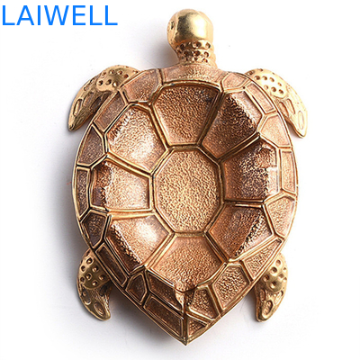Творческий Ashtray сплава цинка золота Ashtray черепахи металла заливки формы 100*140mm