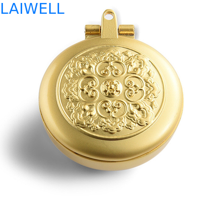 Роскошный Ashtray кармана металла Dia 40mm плакировкой цвета золота подгонял