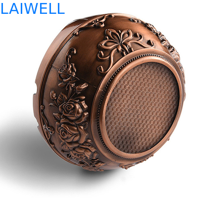 Подгонянный Ashtray кармана металла плакировкой H80mm цвет золота винтажного роскошный
