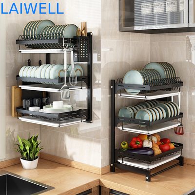 SGS Kitchenwares нержавеющей стали компакта 400*280*620mm организатор шкафа блюда 3 слоев