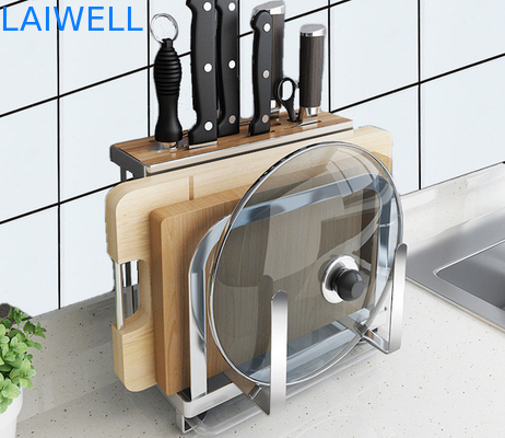 Стойка держателя разделочной доски Kitchenwares нержавеющей стали Anticorrosion 304 серебряная