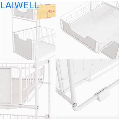 шкаф хранения кухни яруса Kitchenwares 2 нержавеющей стали 37L*21.5W*43Hcm