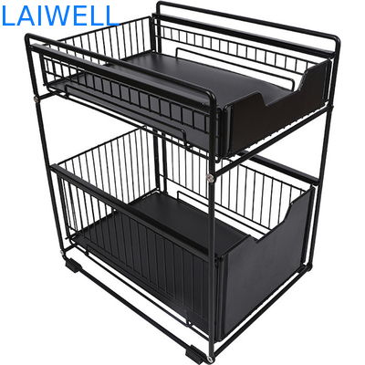 шкаф хранения кухни яруса Kitchenwares 2 нержавеющей стали 37L*21.5W*43Hcm