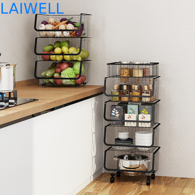 Овоща Kitchenwares нержавеющей стали черноты OEM шкаф съемного разнослоистого включая в набор отложенных изменений