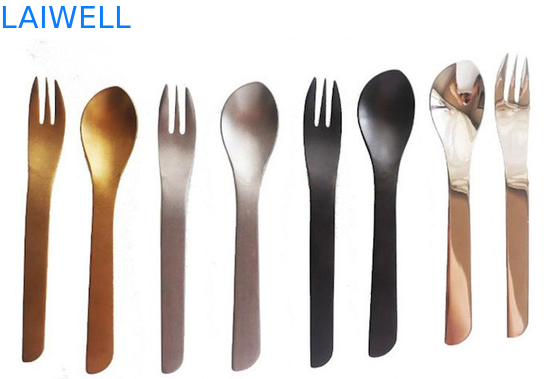 13.6CM 304 набора Flatware нержавеющей стали заморозило наборы столового прибора десерта 2 частей