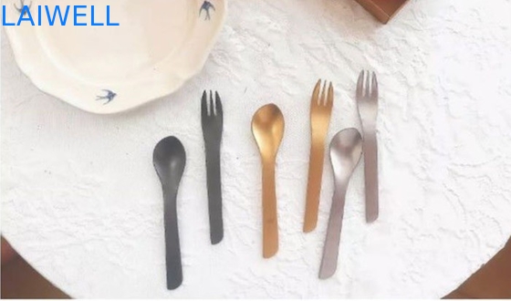 13.6CM 304 набора Flatware нержавеющей стали заморозило наборы столового прибора десерта 2 частей