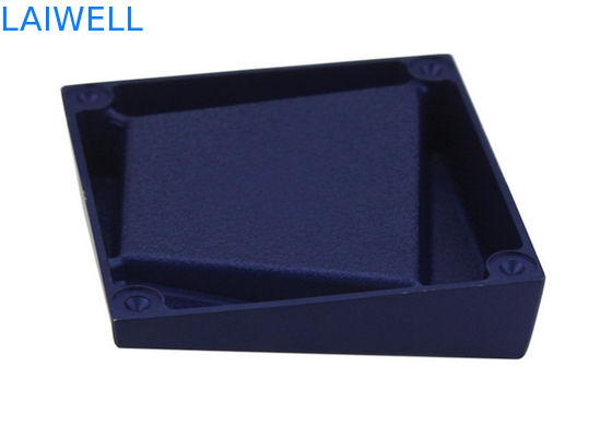 Настраиваемый дизайн креативной геометрии портативный процесс литья алюминиевого покрытия голубой металлический карманный пепельник