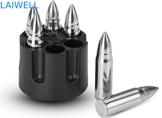 Полировать зеркала ретро охладителя металла пули SS304 45*12MM серебряный