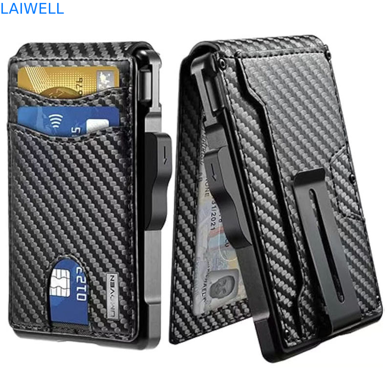 11.2*7.4*1.7cm Чёрный Алюминиевый RFID карточки высокой емкости Держит до 12 карт Идеально подходит для деловых поездок