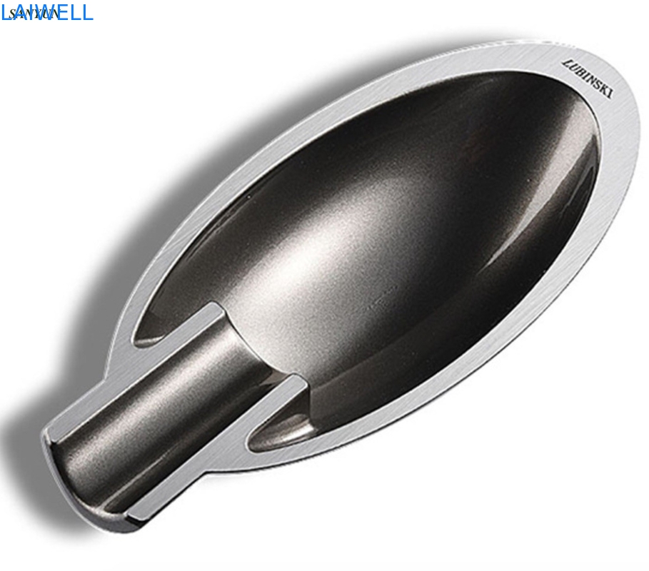 Чернота покрыла Ashtray кармана 165*35mm многоразовый портативный/винтажный личный Ashtray