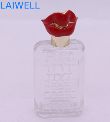 Rose Red Plated lips Shape Perfume Bottle Caps Anti corrosive
