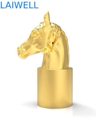 Отделка декоративной крышки флакона духов дизайна головы лошади электрическая покрывая